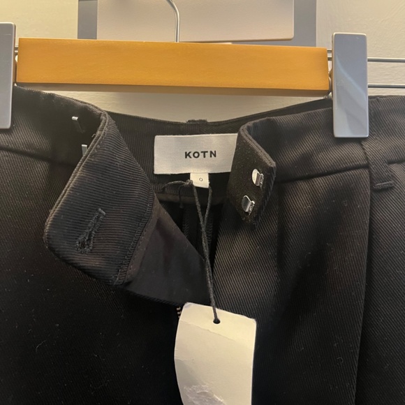 KOTN - Port Trousers Black - sz 0 - Picture 2 of 3